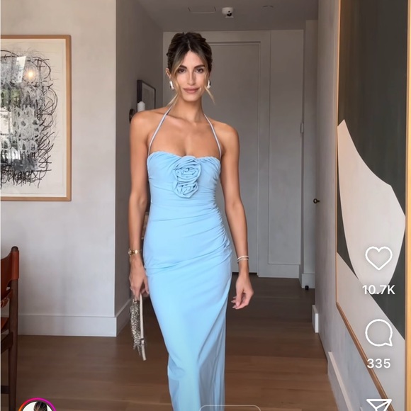 Zara RAISED FLOWERS STRAPLESS midi DRESS - Picture 7 of 9